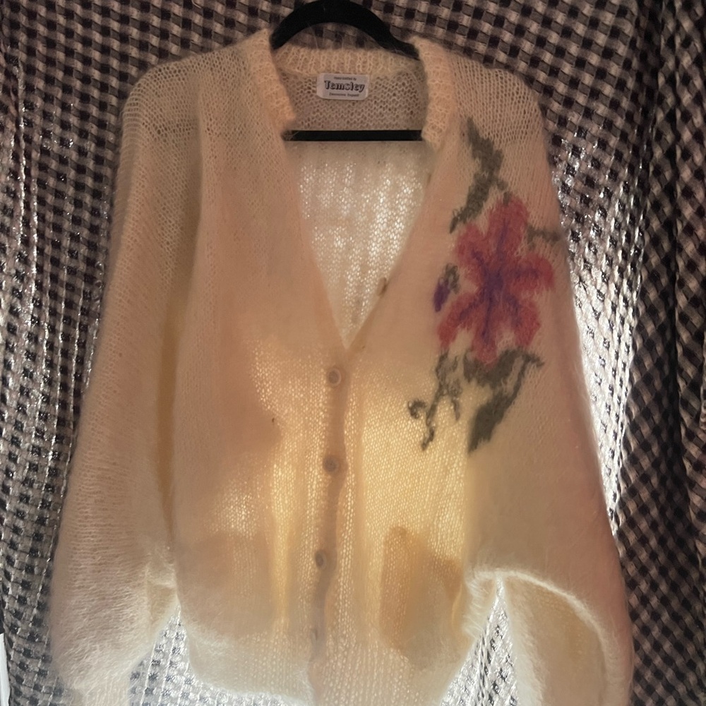 Vintage Ivory Mohair Sweater